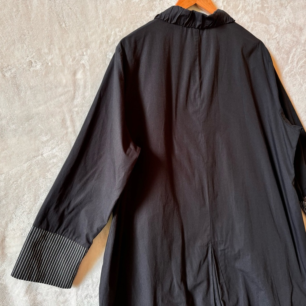 Transparente Drape Oversized Black Jacket With Po… - image 6